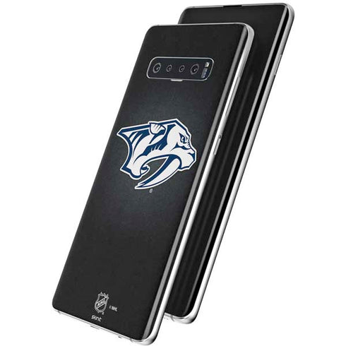 NHL Nashville Predators Black Background Galaxy S10 Plus Skin