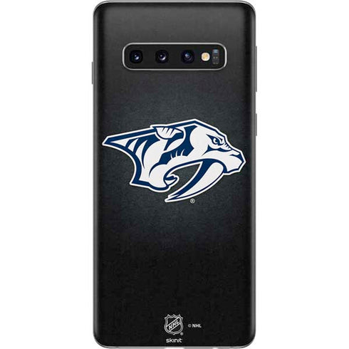 NHL Nashville Predators Black Background Galaxy S10 Skin