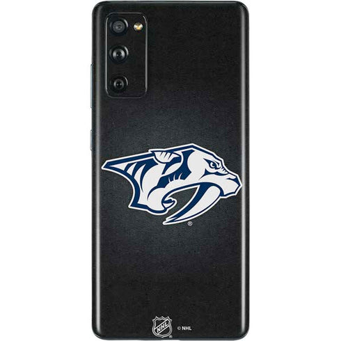 NHL Nashville Predators Black Background Galaxy S20 Fan Edition Skin