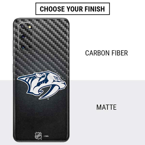 NHL Nashville Predators Black Background Galaxy S20 Skin