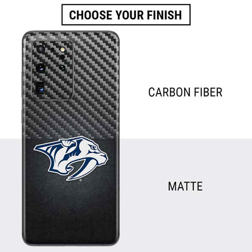 NHL Nashville Predators Black Background Galaxy S20 Ultra 5G Skin