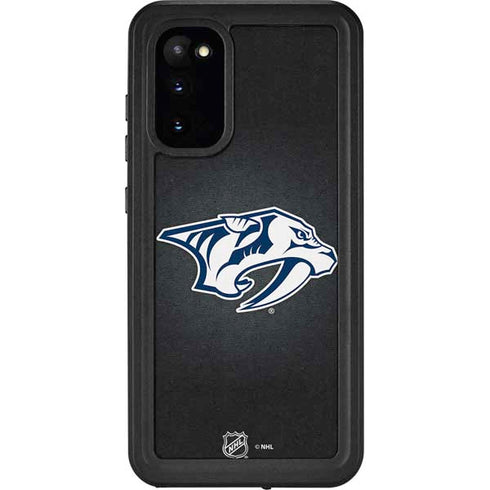 NHL Nashville Predators Black Background Galaxy S20 Waterproof Case