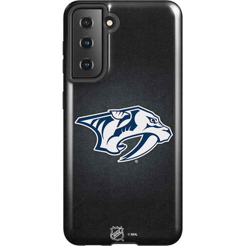 NHL Nashville Predators Black Background Galaxy S21 5G Pro Case