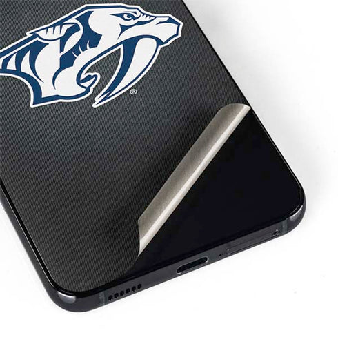 NHL Nashville Predators Black Background Galaxy S22 Skin