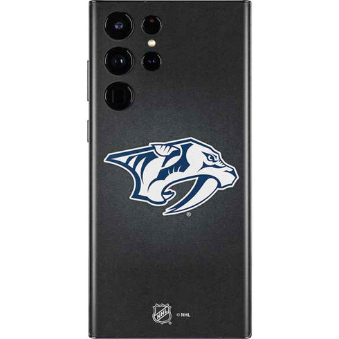 NHL Nashville Predators Black Background Galaxy S22 Ultra Skin