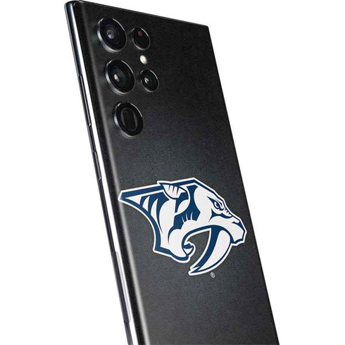 NHL Nashville Predators Black Background Galaxy S22 Ultra Skin