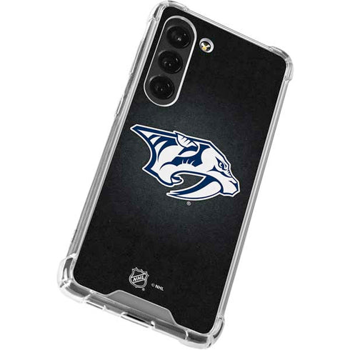 NHL Nashville Predators Black Background Galaxy S23 Clear Case