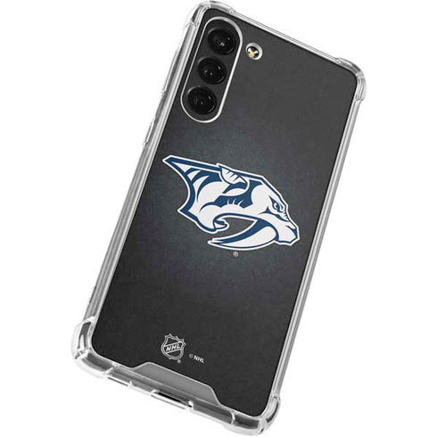NHL Nashville Predators Black Background Galaxy S23 Plus Clear Case
