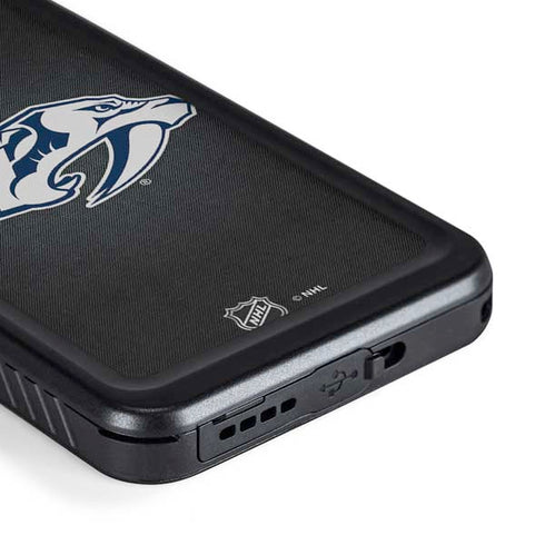 NHL Nashville Predators Black Background Galaxy S23 Waterproof Case