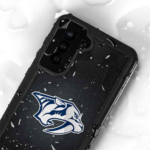 NHL Nashville Predators Black Background Galaxy S23 Waterproof Case