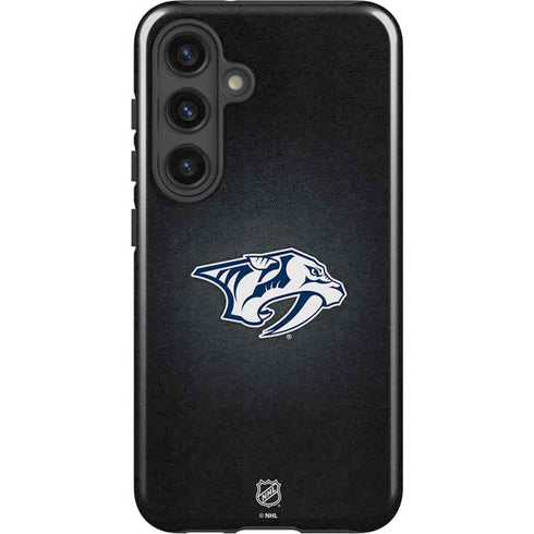 NHL Nashville Predators Black Background Galaxy S24 Impact Case