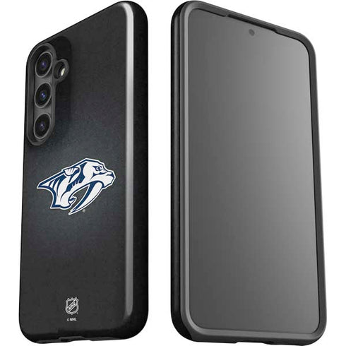 NHL Nashville Predators Black Background Galaxy S24 Impact Case