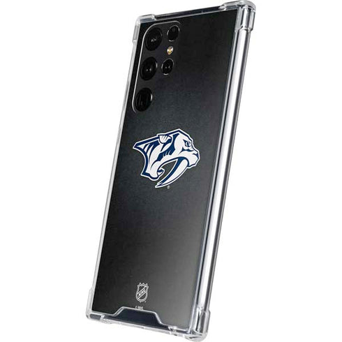 NHL Nashville Predators Black Background Galaxy S24 Ultra Clear Case