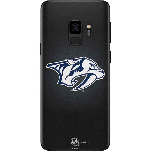 NHL Nashville Predators Black Background Galaxy S9 Skin