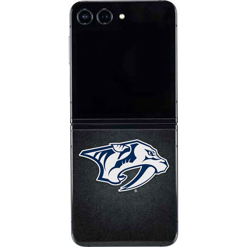 NHL Nashville Predators Black Background Galaxy Z Flip5 5G Skin