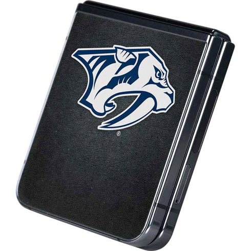 NHL Nashville Predators Black Background Galaxy Z Flip5 5G Skin