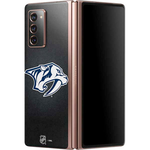 NHL Nashville Predators Black Background Galaxy Z Fold2 5G Skin