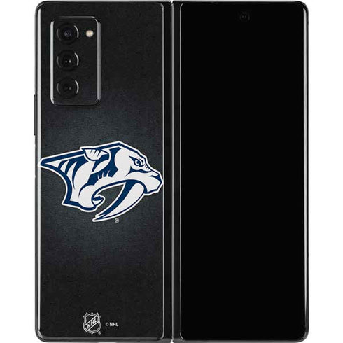 NHL Nashville Predators Black Background Galaxy Z Fold2 5G Skin