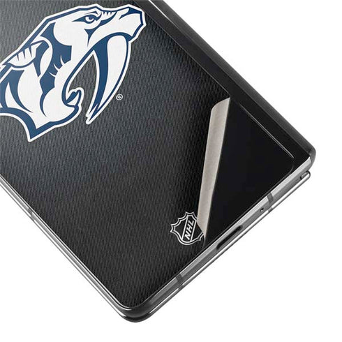 NHL Nashville Predators Black Background Galaxy Z Fold2 5G Skin