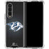 NHL Nashville Predators Black Background Galaxy Z Fold4 5G Clear Case