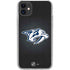 NHL Nashville Predators Black Background iPhone 11 Clear Case