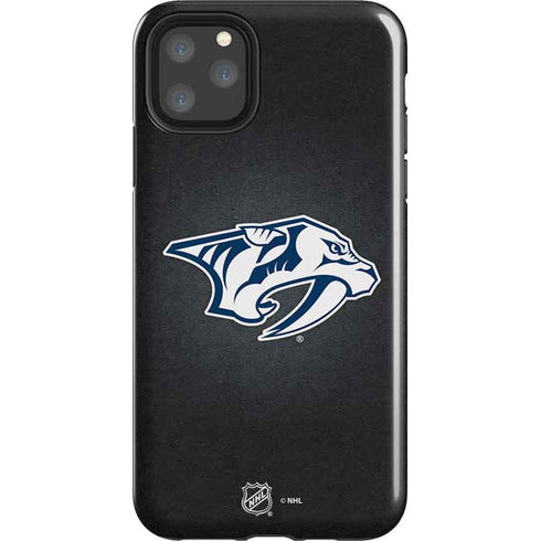 NHL Nashville Predators Black Background iPhone 11 Pro Max Impact Case