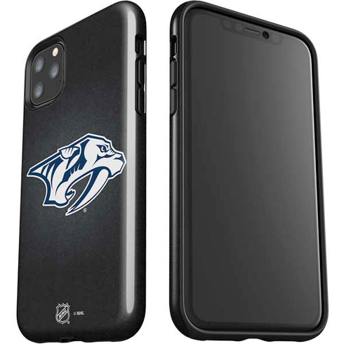 NHL Nashville Predators Black Background iPhone 11 Pro Max Impact Case