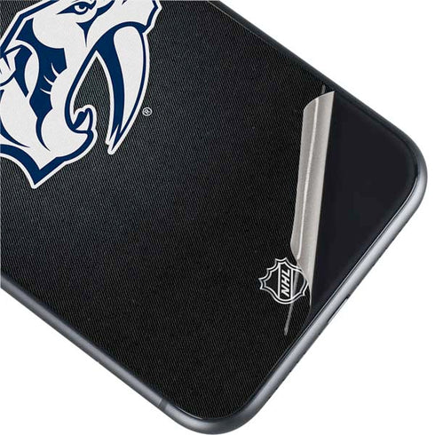 NHL Nashville Predators Black Background iPhone 11 Skin