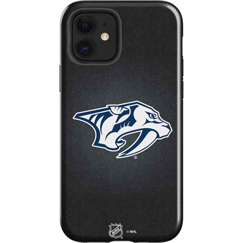 NHL Nashville Predators Black Background iPhone 12 Impact Case