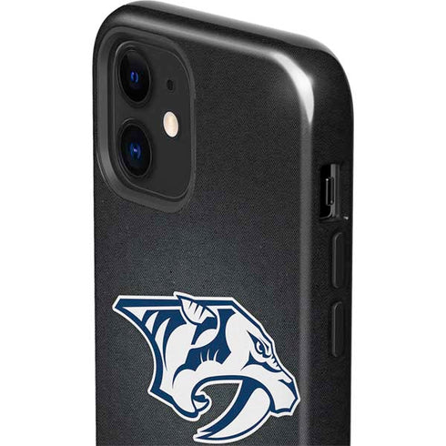 NHL Nashville Predators Black Background iPhone 12 Impact Case