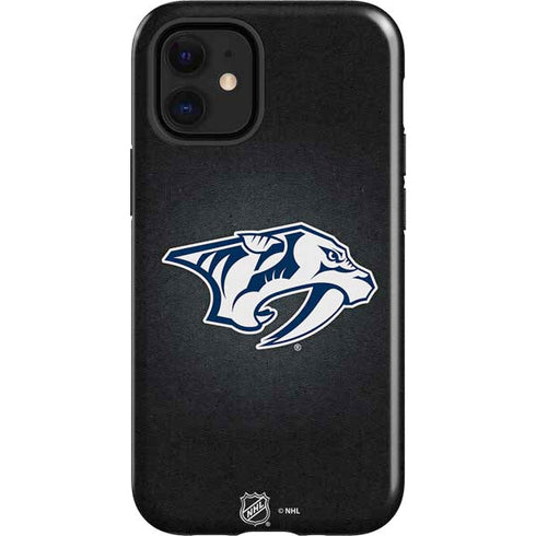 NHL Nashville Predators Black Background iPhone 12 Mini Impact Case
