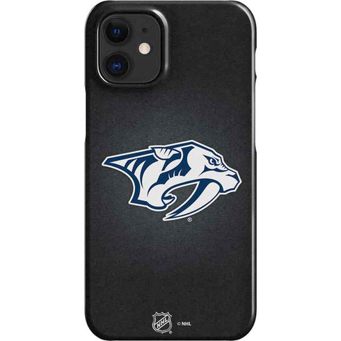 NHL Nashville Predators Black Background iPhone 12 Mini Lite Case