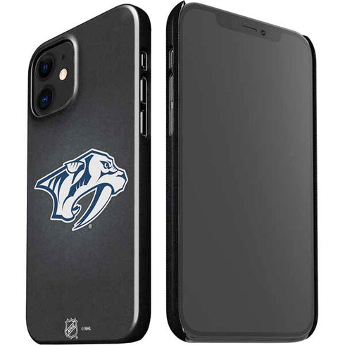 NHL Nashville Predators Black Background iPhone 12 Mini Lite Case