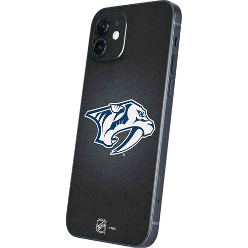 NHL Nashville Predators Black Background iPhone 12 Mini Skin