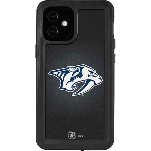 NHL Nashville Predators Black Background iPhone 12 Mini Waterproof Case