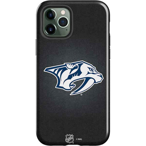 NHL Nashville Predators Black Background iPhone 12 Pro Max Impact Case