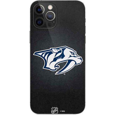 NHL Nashville Predators Black Background iPhone 12 Pro Skin