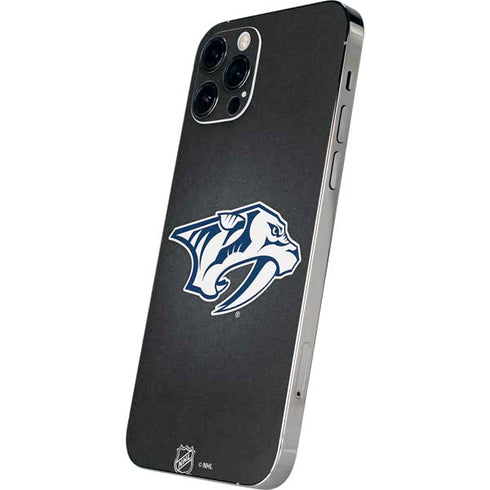 NHL Nashville Predators Black Background iPhone 12 Pro Skin