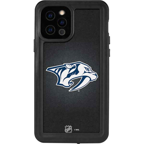 NHL Nashville Predators Black Background iPhone 12 Pro Waterproof Case