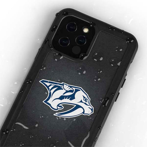 NHL Nashville Predators Black Background iPhone 12 Pro Waterproof Case