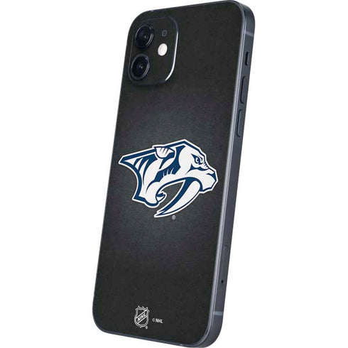 NHL Nashville Predators Black Background iPhone 12 Skin