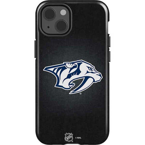 NHL Nashville Predators Black Background iPhone 13 Impact Case