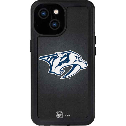 NHL Nashville Predators Black Background iPhone 13 Mini Waterproof Case