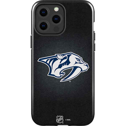 NHL Nashville Predators Black Background iPhone 13 Pro Max Impact Case