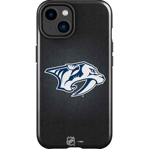 NHL Nashville Predators Black Background iPhone 15 Plus Impact Case