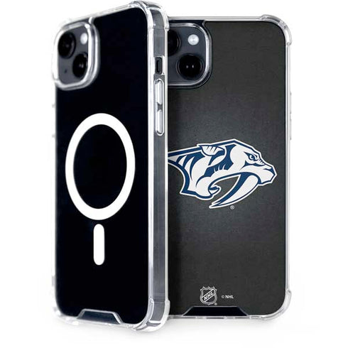 NHL Nashville Predators Black Background iPhone 14 MagSafe Case