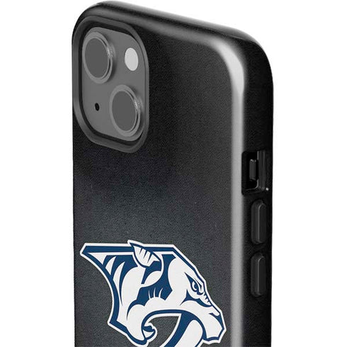 NHL Nashville Predators Black Background iPhone 15 Impact Case