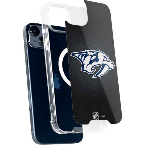 NHL Nashville Predators Black Background iPhone 15 Plus MagSafe Case