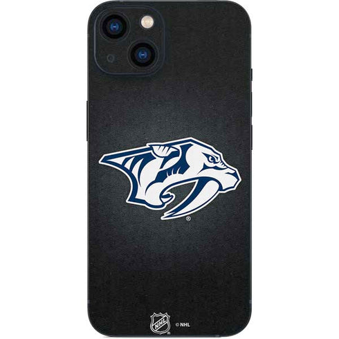 NHL Nashville Predators Black Background iPhone 15 Plus Skin