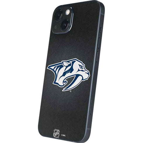 NHL Nashville Predators Black Background iPhone 14 Plus Skin